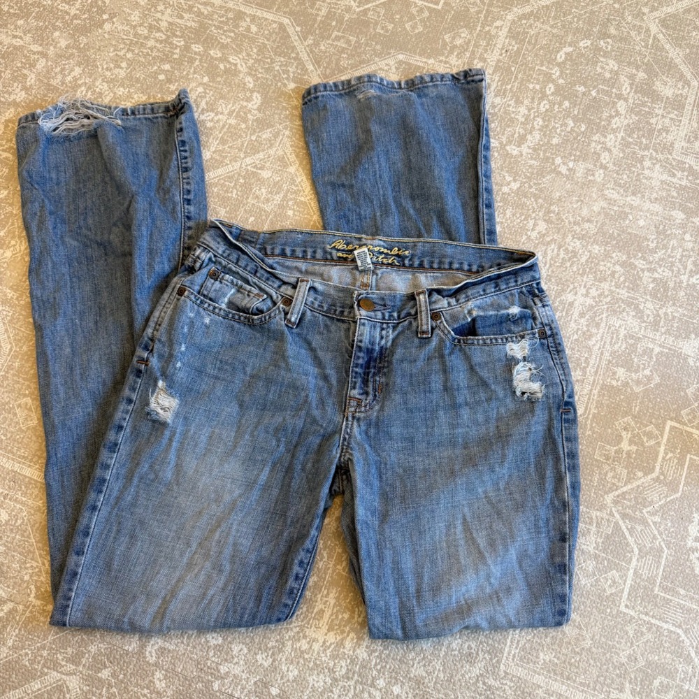 Abercrombie & Fitch Blue Flare Jeans